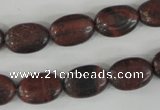 COV95 15.5 inches 10*14mm oval red tiger eye beads wholesale