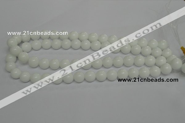 CPB05 15.5 inches 12mm round white porcelain beads wholesale