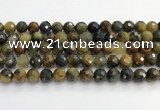 CPB1077 15.5 inches 8mm faceted round natural pietersite beads