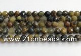 CPB1078 15.5 inches 10mm faceted round natural pietersite beads