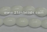 CPB17 15.5 inches 10*14mm rice white porcelain beads wholesale