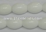 CPB20 15.5 inches 15*20mm rice white porcelain beads wholesale