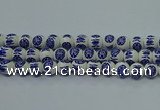 CPB532 15.5 inches 8mm round Painted porcelain beads
