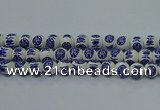 CPB535 15.5 inches 14mm round Painted porcelain beads