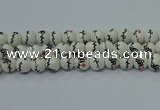 CPB551 15.5 inches 6mm round Painted porcelain beads