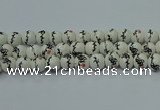 CPB553 15.5 inches 10mm round Painted porcelain beads