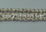 CPB571 15.5 inches 6mm round Painted porcelain beads