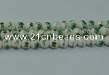 CPB581 15.5 inches 6mm round Painted porcelain beads