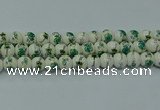 CPB583 15.5 inches 10mm round Painted porcelain beads