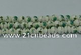 CPB583 15.5 inches 10mm round Painted porcelain beads