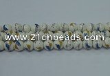 CPB591 15.5 inches 6mm round Painted porcelain beads