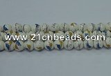 CPB593 15.5 inches 10mm round Painted porcelain beads