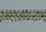 CPB603 15.5 inches 10mm round Painted porcelain beads