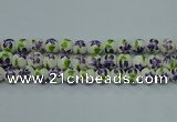 CPB621 15.5 inches 6mm round Painted porcelain beads