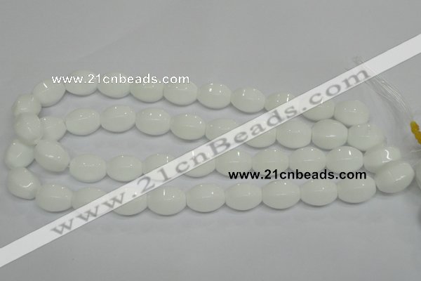 CPB71 15.5 inches 13*18mm rice white porcelain beads wholesale