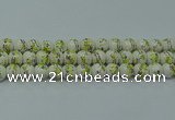 CPB721 15.5 inches 6mm round Painted porcelain beads