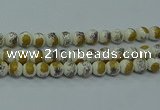 CPB751 15.5 inches 6mm round Painted porcelain beads