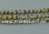 CPB752 15.5 inches 8mm round Painted porcelain beads