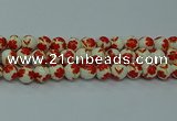 CPB761 15.5 inches 6mm round Painted porcelain beads