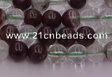 CPC02 15.5 inches 6mm round green phantom quartz beads wholesale