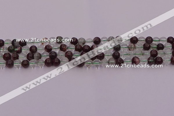 CPC02 15.5 inches 6mm round green phantom quartz beads wholesale