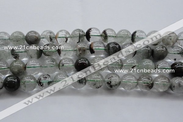 CPC05 15.5 inches 12mm round green phantom quartz beads wholesale