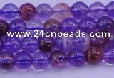 CPC600 15.5 inches 4mm round purple phantom quartz beads