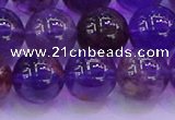 CPC604 15.5 inches 12mm round purple phantom quartz beads