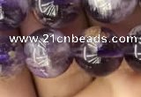 CPC613 15.5 inches 12mm round purple phantom quartz beads