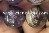 CPC615 15.5 inches 16mm round purple phantom quartz beads