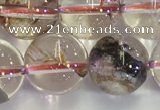 CPC654 15.5 inches 12mm round yellow phantom quartz beads