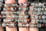 CPC721 15 inches 6mm round natural green phantom quartz beads