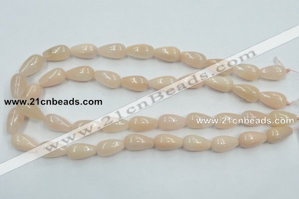 CPI03 15.5 inches 10*20mm teardrop pink aventurine jade beads