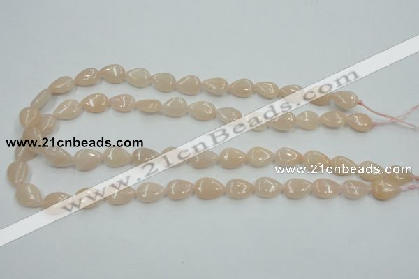 CPI04 15.5 inches 10*14mm flat teardrop pink aventurine jade beads