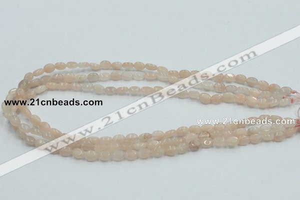 CPI06 15.5 inches 6*8mm oval pink aventurine jade beads wholesale