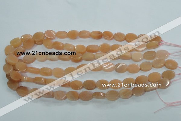 CPI101 15.5 inches 11*14mm oval pink aventurine jade beads