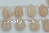 CPI14 15.5 inches 10*14mm top-drilled teardrop pink aventurine jade beads