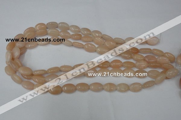 CPI151 15.5 inches 10*14mm oval pink aventurine jade beads