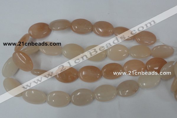 CPI152 15.5 inches 18*25mm oval pink aventurine jade beads