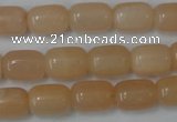 CPI160 15.5 inches 10*14mm drum pink aventurine jade beads