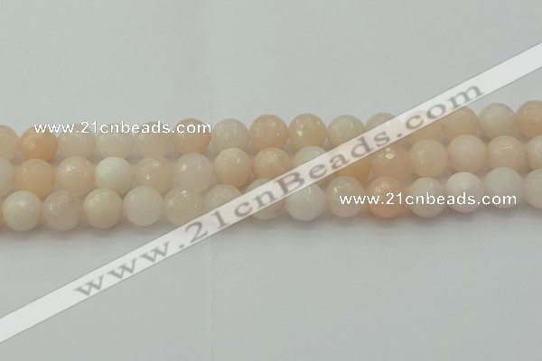 CPI213 15.5 inches 10mm faceted round pink aventurine jade beads