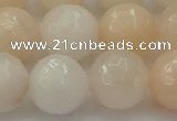 CPI215 15.5 inches 14mm faceted round pink aventurine jade beads