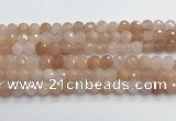 CPI216 15.5 inches 6mm faceted round pink aventurine jade beads wholesale