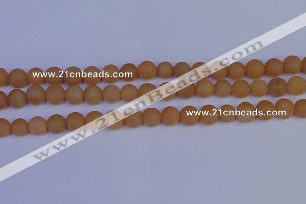 CPI304 15.5 inches 12mm round matte red aventurine beads wholesale