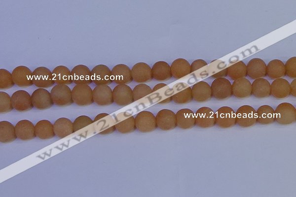 CPI305 15.5 inches 14mm round matte red aventurine beads wholesale