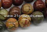 CPJ15 15.5 inches 6mm round picasso jasper beads wholesale