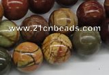 CPJ16 15.5 inches 8mm round picasso jasper beads wholesale