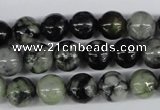 CPJ204 15.5 inches 10mm round green picasso jasper beads