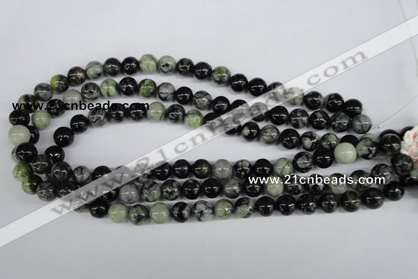 CPJ204 15.5 inches 10mm round green picasso jasper beads