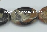 CPJ29 15.5 inches 22*30mm oval picasso jasper beads wholesale